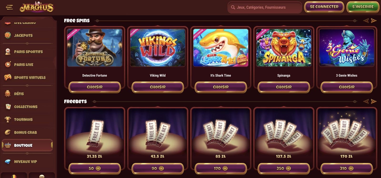 magius casino no deposit bonus